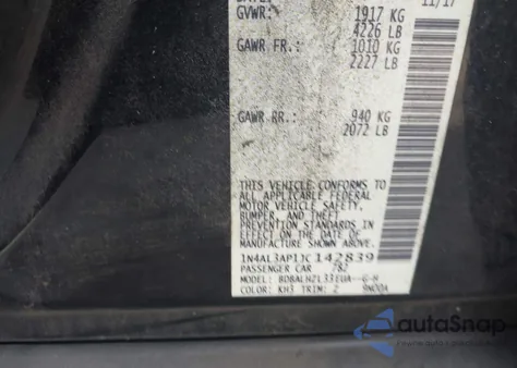 2018 Nissan Altima 2.5 Sr from USA, damaged, VIN 1N4AL3AP1JC142839